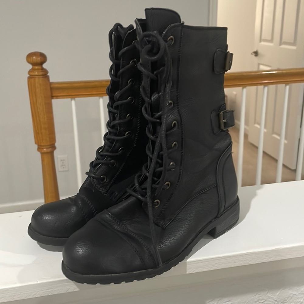 Black Combat Boots